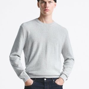 Zara Men’s Cotton Textured Sweater